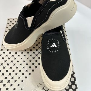 NEW $180 ADIDAS BY STELLA MCCARTNEY COURT SLIP-ON SHOES $180 size 8W/7M